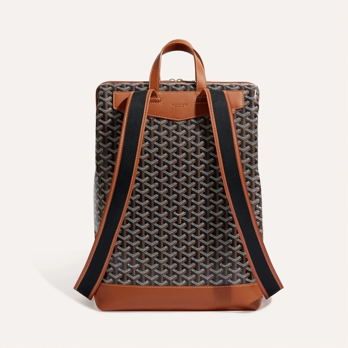 GY Coated Canvas and Leather Cisalpin Backpack