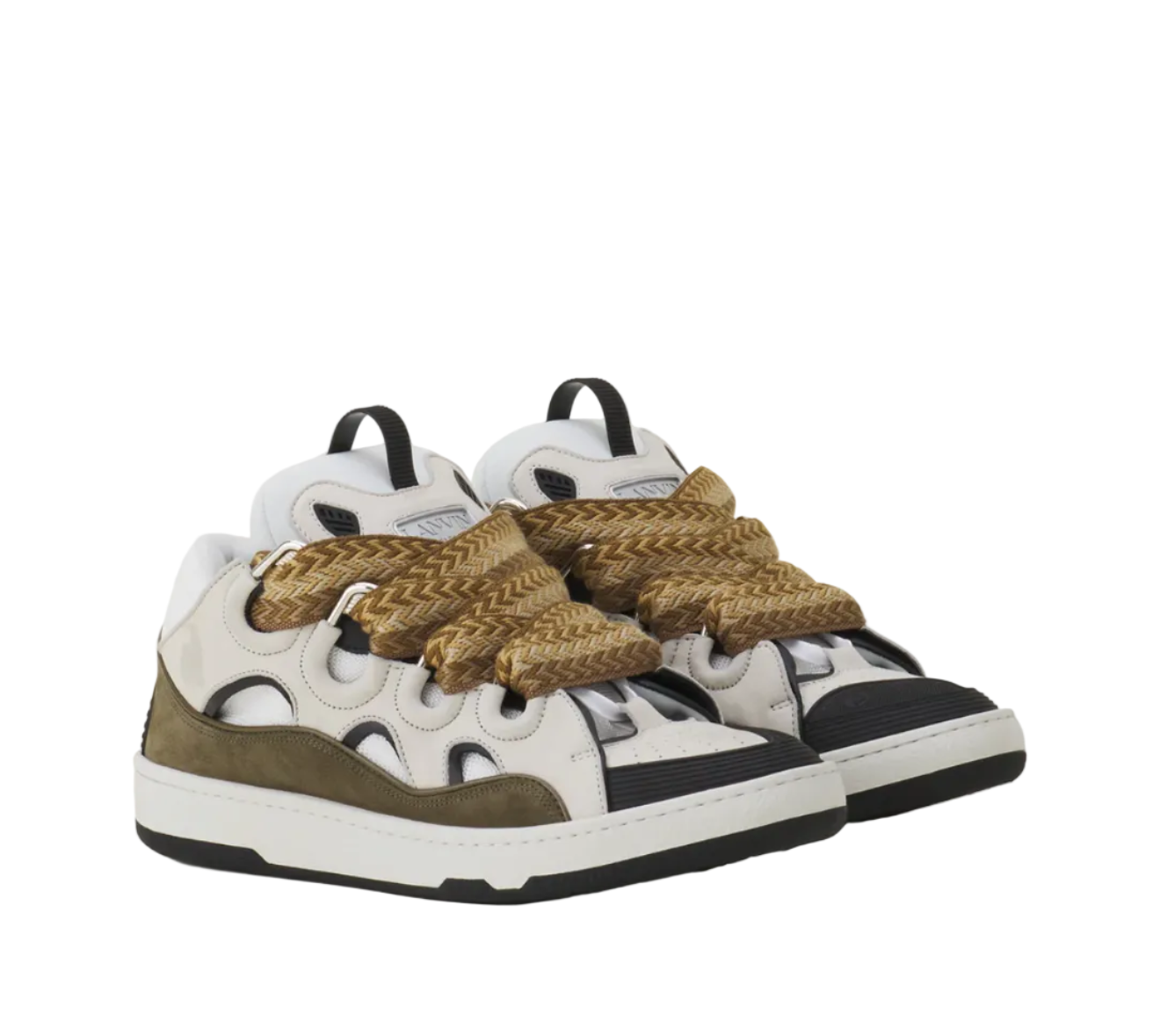 LANVIN Curb ‘Blanc/Kaki’