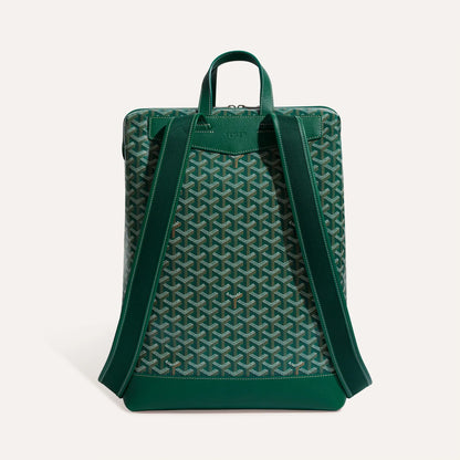 GY Coated Canvas and Leather Cisalpin Backpack