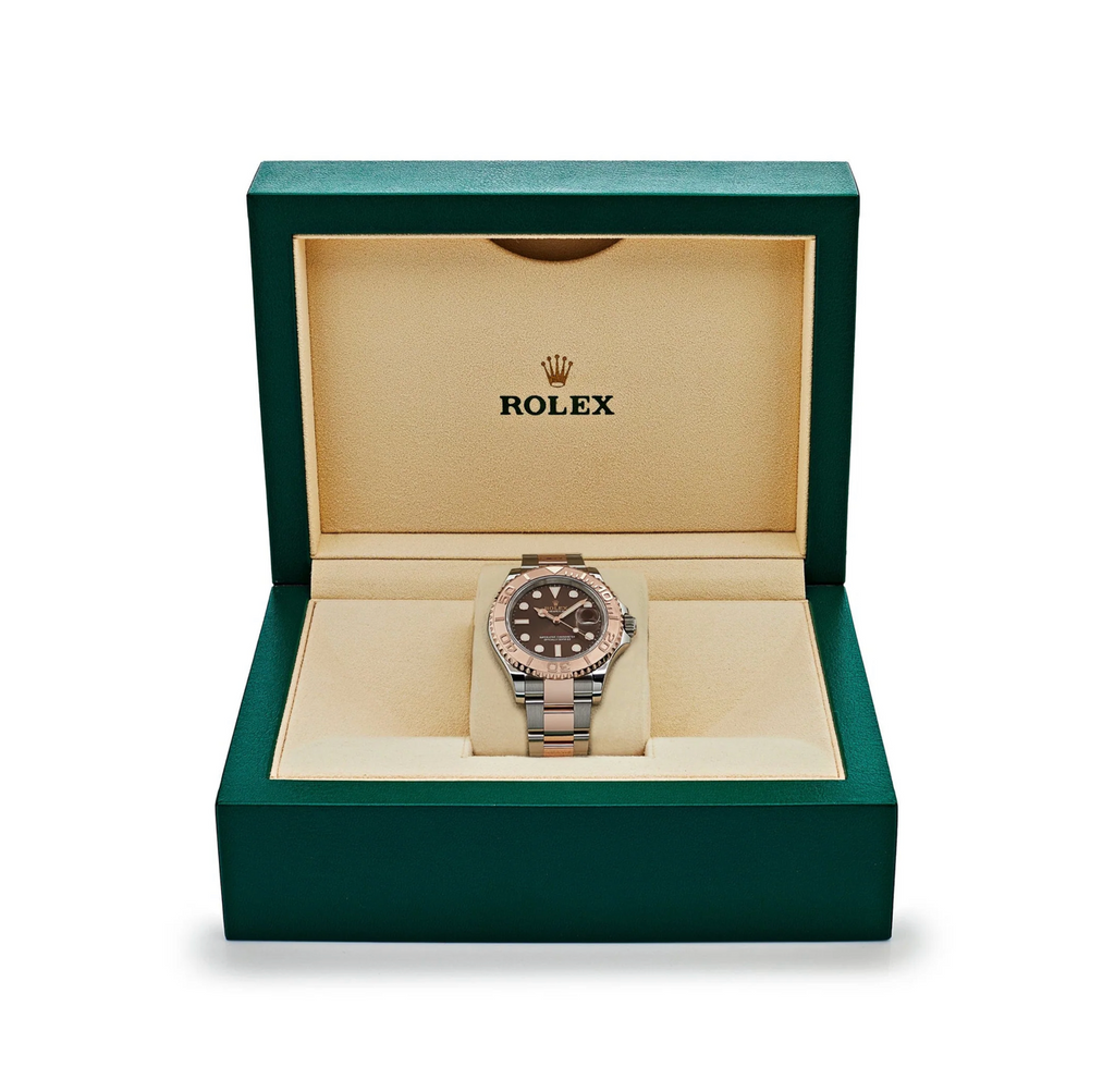 Rolex Yacht-Master 40 126621 Stainless Steel Rose Gold Chocolate Dial