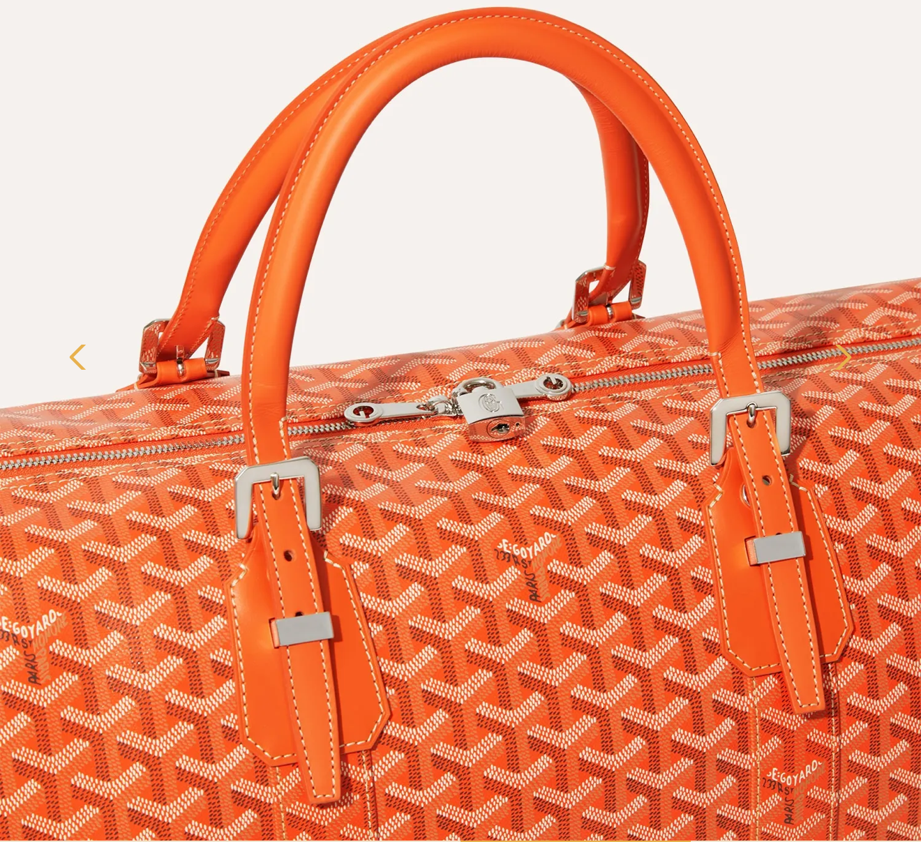 GoYard Boston 50 Duffle Bag ‘Orange’