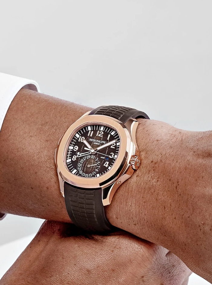 Patek Philippe
 Aquanaut 5164R-001 Travel Time Brown Dial Rose Gold (2025)