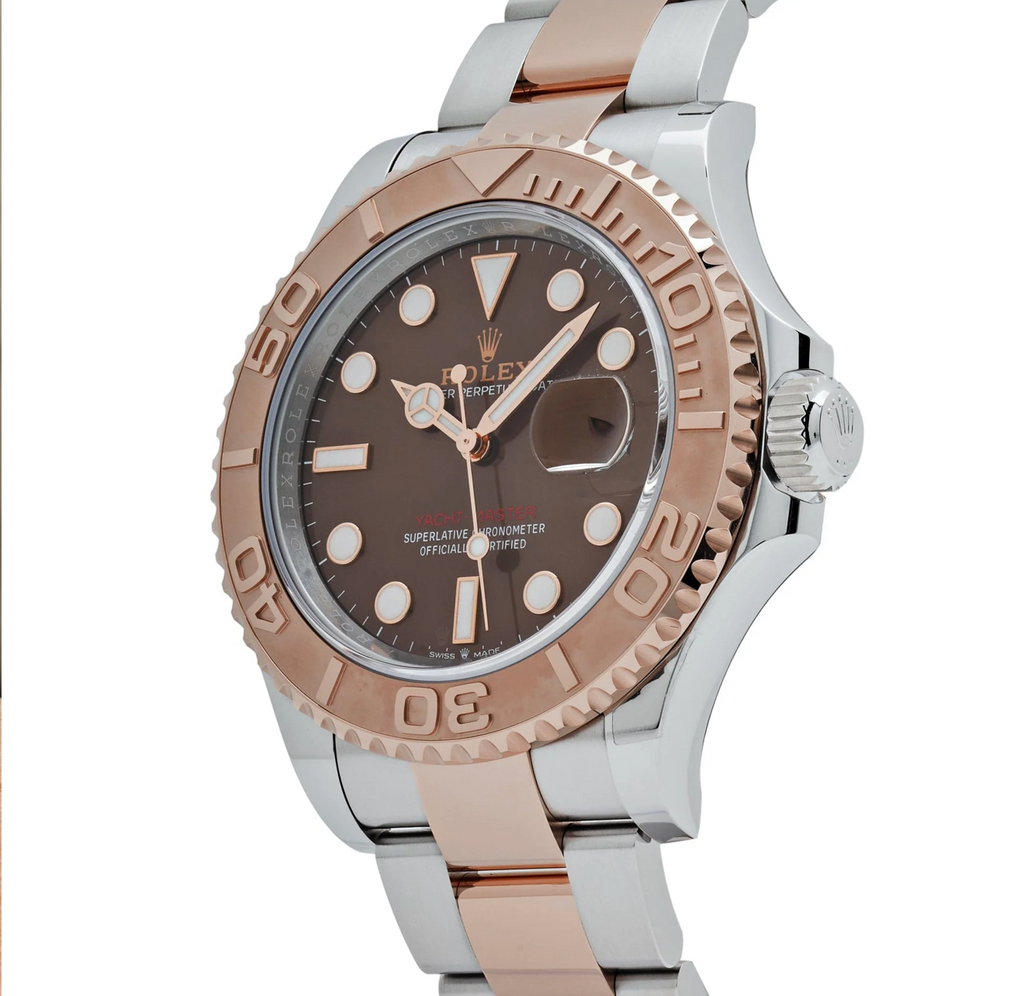 Rolex Yacht-Master 40 126621 Stainless Steel Rose Gold Chocolate Dial