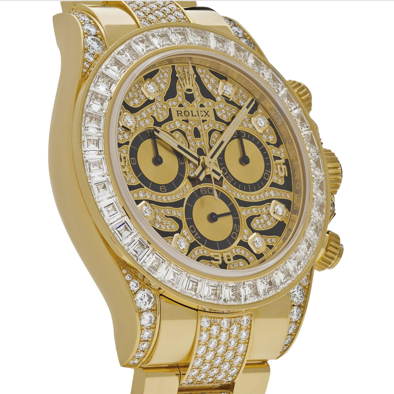 Rolex Daytona 'Eye of the Tiger' 116598TBR Yellow Gold Diamond Accents
