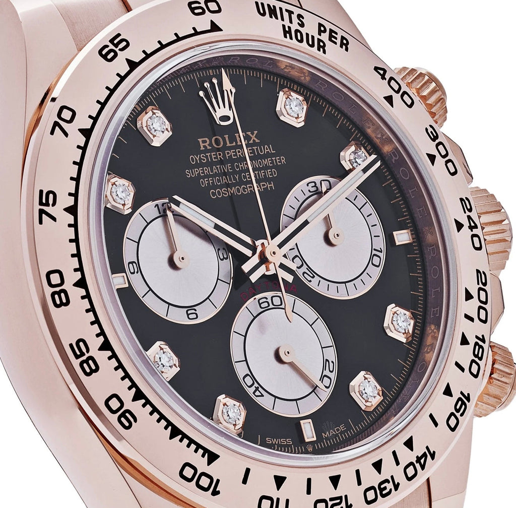 Rolex Daytona 126505 Rose Gold Black Diamond Dial