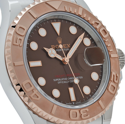 RLX Yacht-Master 40 126621 Stainless Steel Rose Gold Chocolate Dial