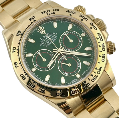 RLX Daytona 116508 'John Mayer' Yellow Gold Green Dial