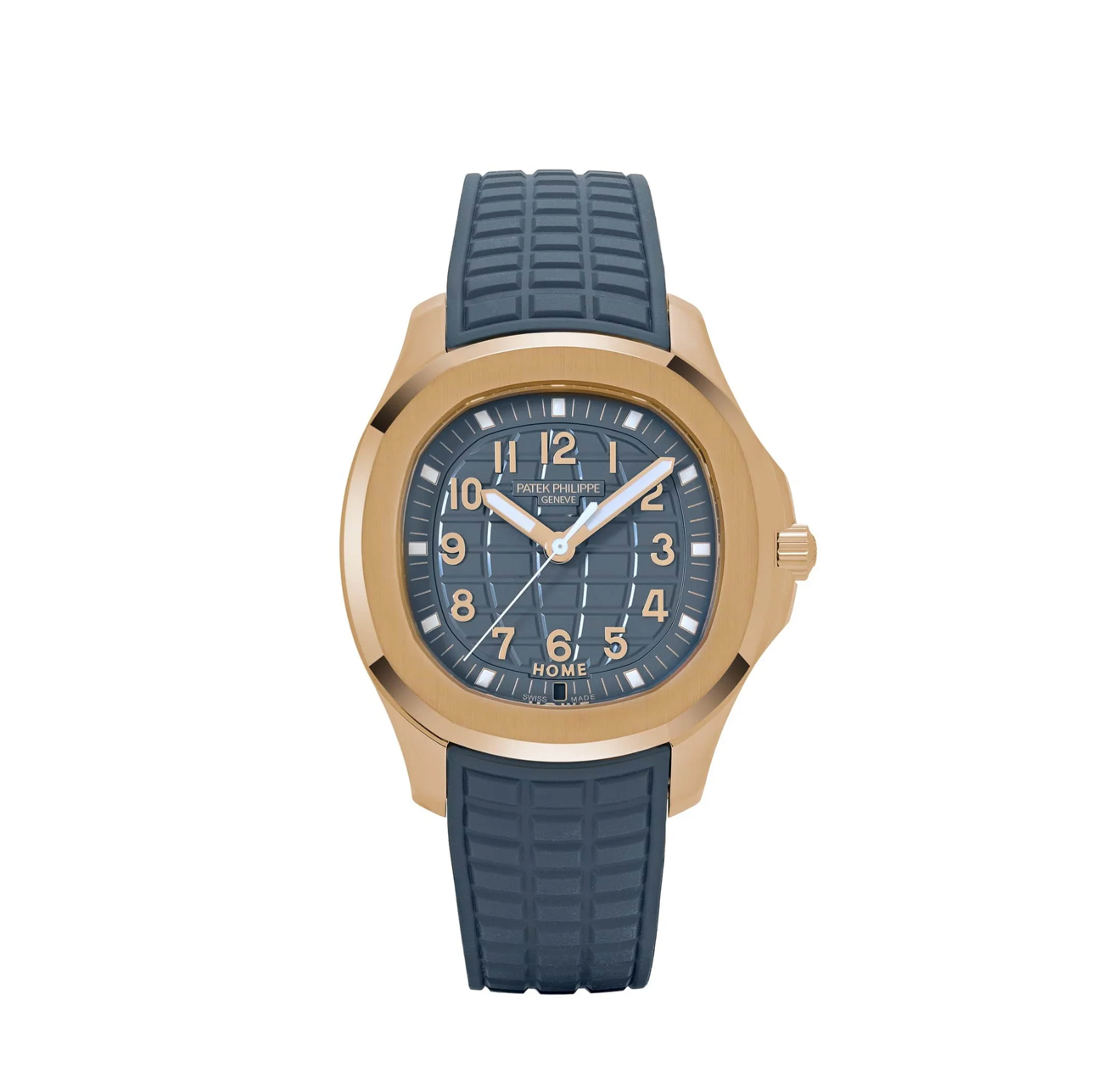 PP Aquanaut 5269R-001 'Travel Time' Quartz Rose Gold Blue Dial (2024)