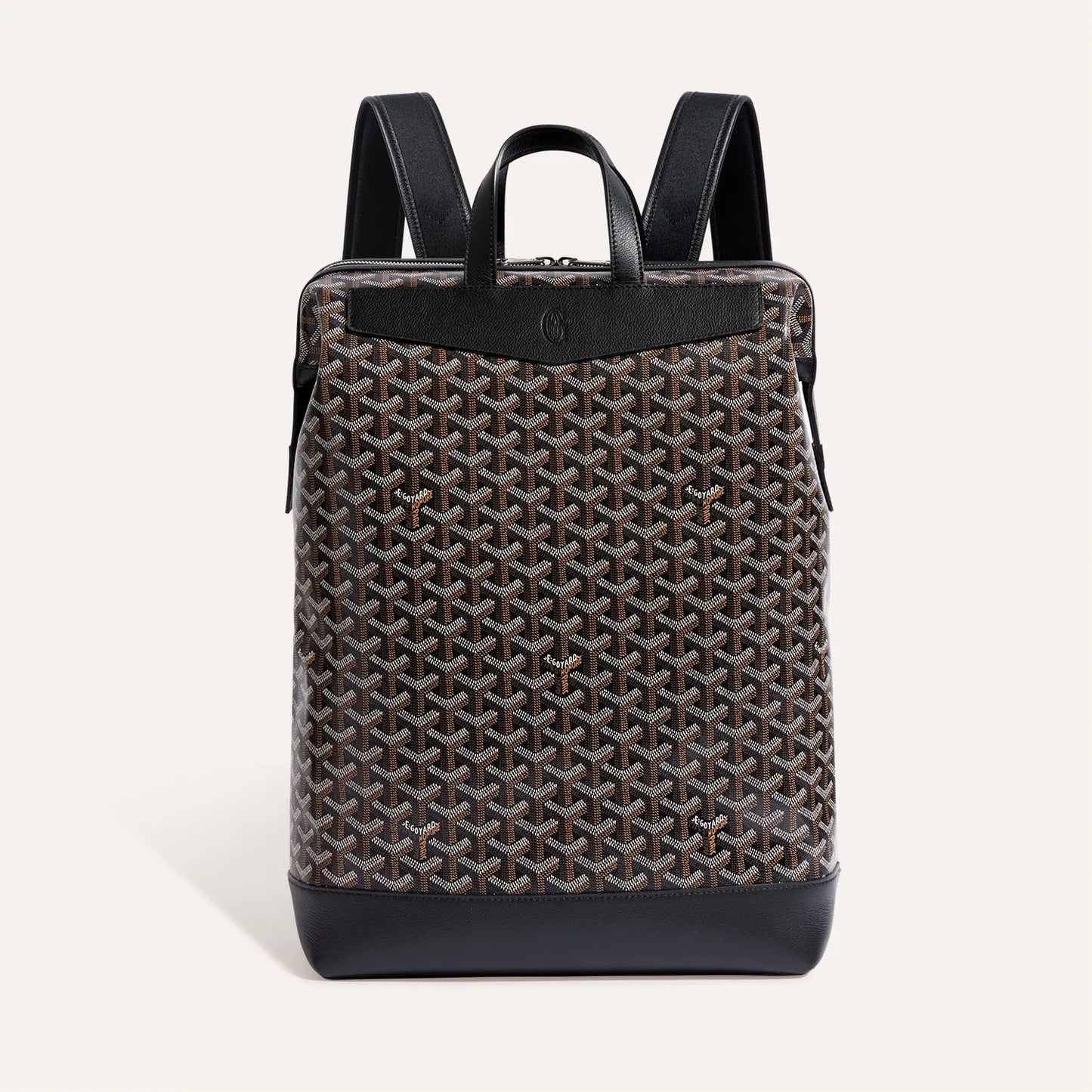 GY Coated Canvas and Leather Cisalpin Backpack