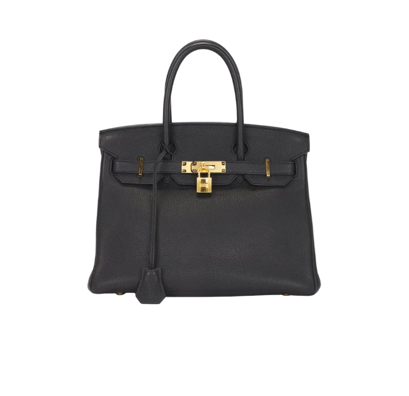 Hermes Togo Birkin 30 Retourne Handbag  ‘Noir’