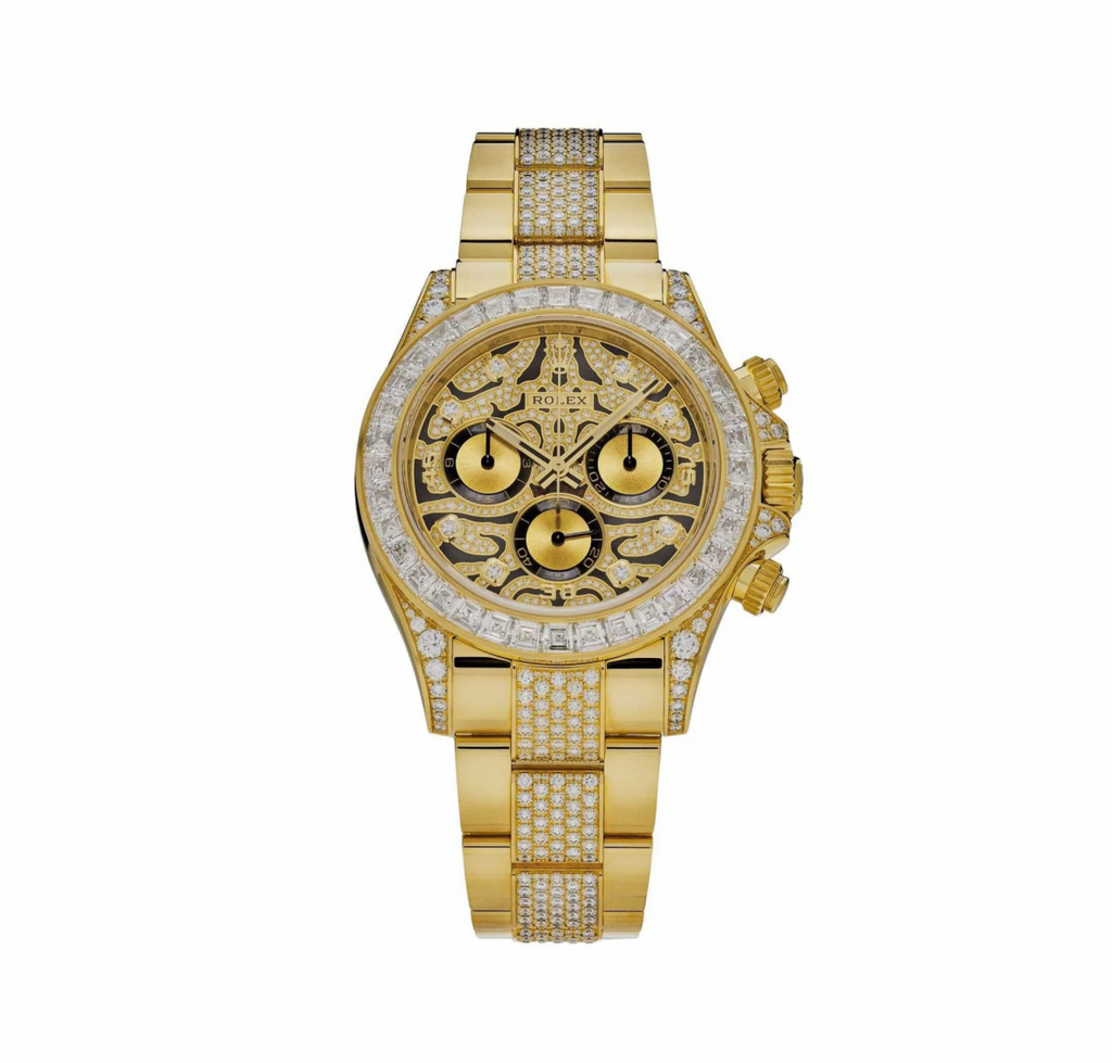 Rolex Daytona 'Eye of the Tiger' 116598TBR Yellow Gold Diamond Accents