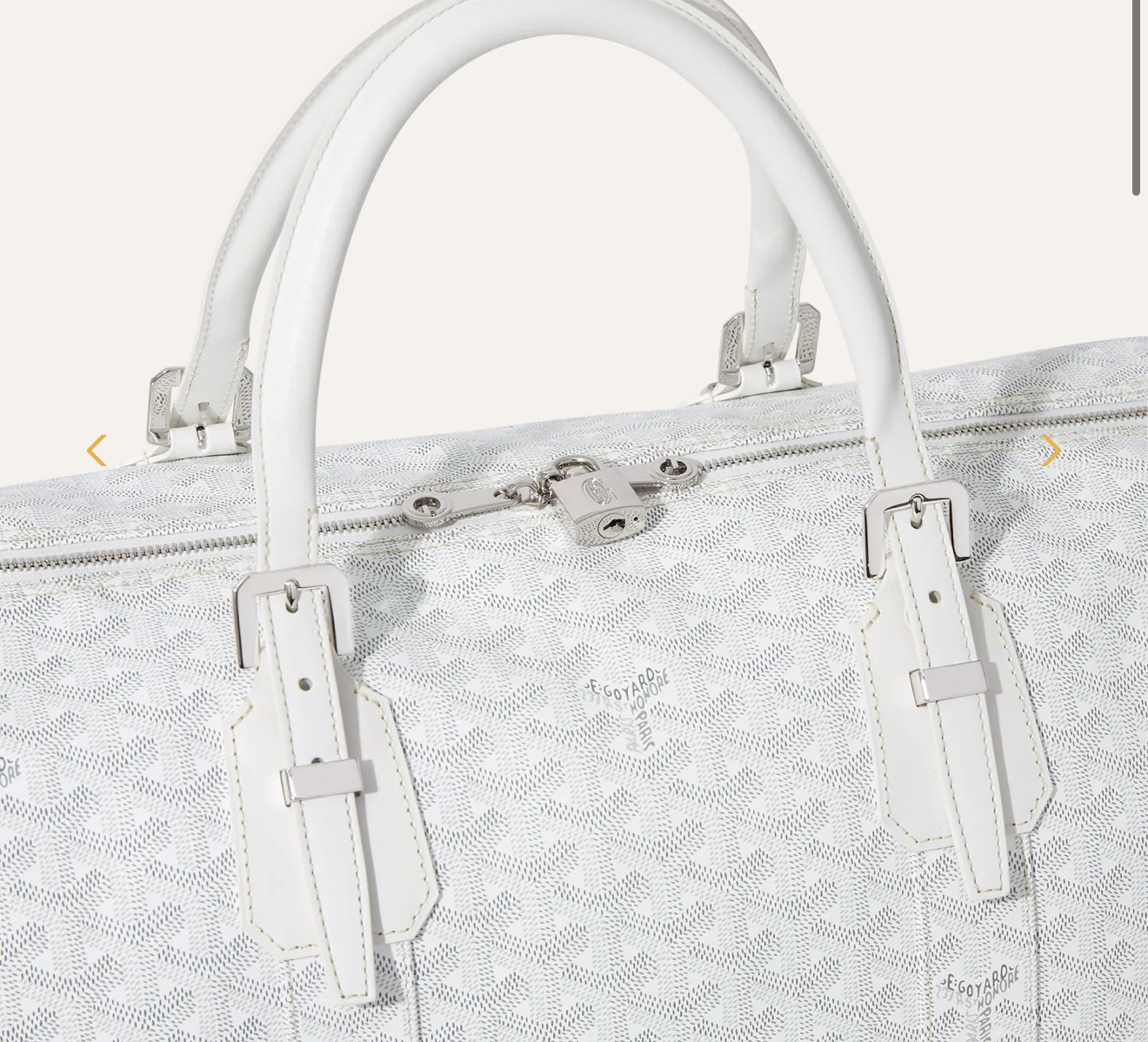 GoYard Boston 50 Duffle Bag ‘White’