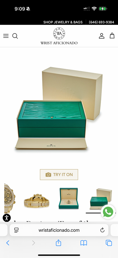 RLX Daytona 'Eye of the Tiger' 116598TBR Yellow Gold Diamond Accents