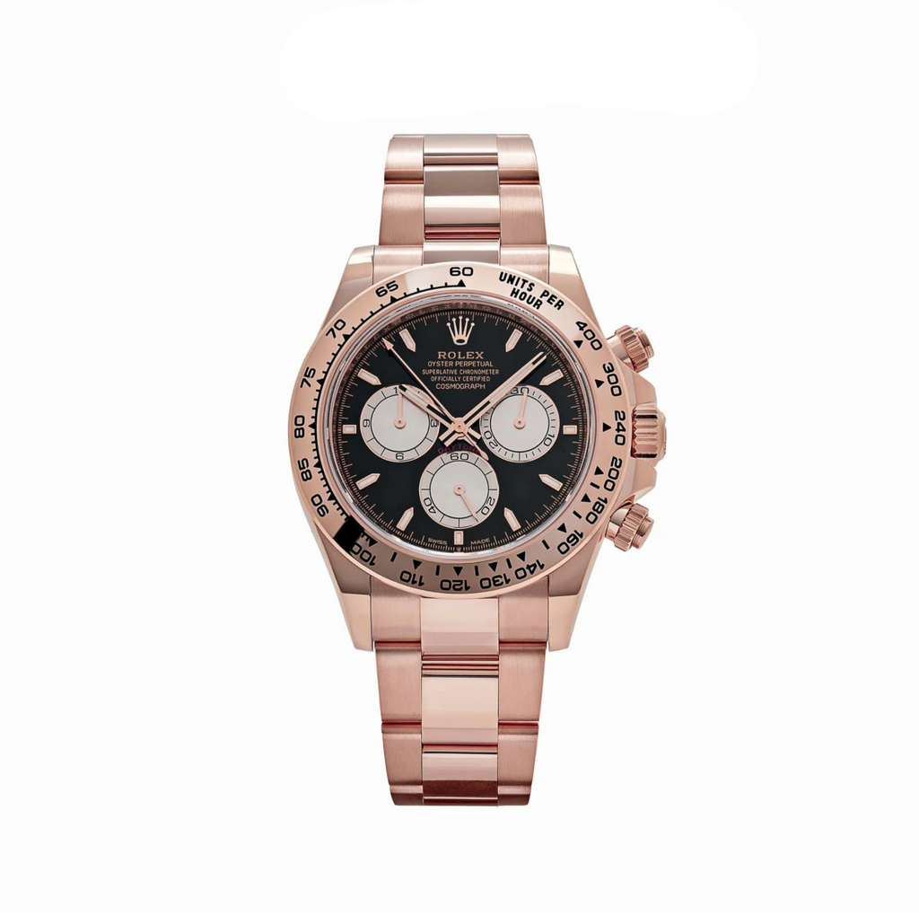 Rolex Daytona 126505 Rose Gold Bright Black Dial