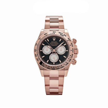 RLX Daytona 126505 Rose Gold Bright Black Dial