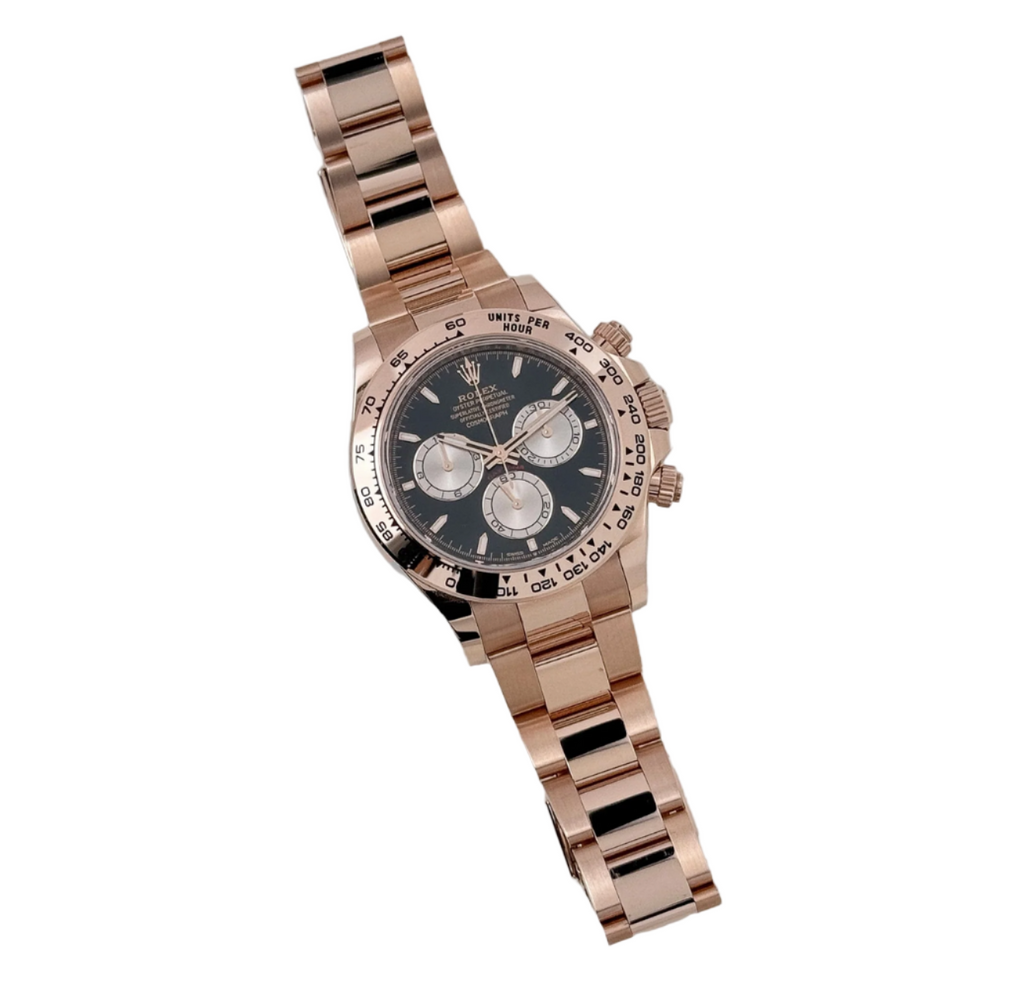 Rolex Daytona 126505 Rose Gold Bright Black Dial