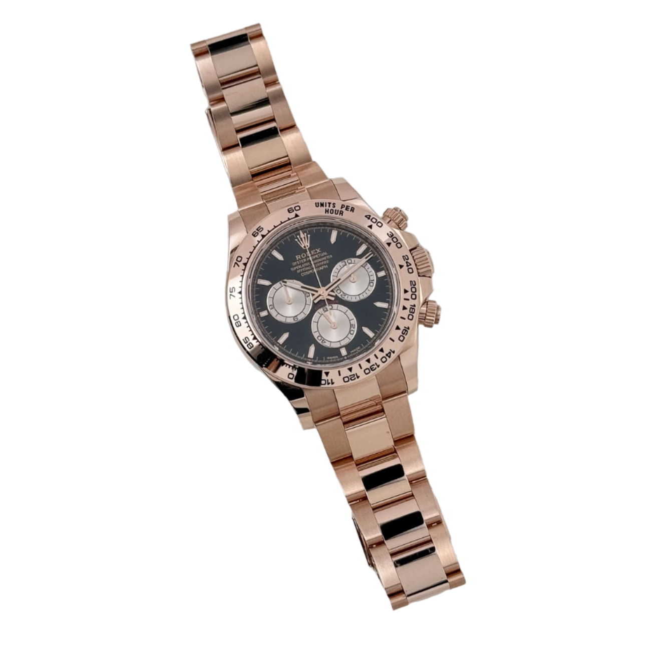 RLX Daytona 126505 Rose Gold Bright Black Dial