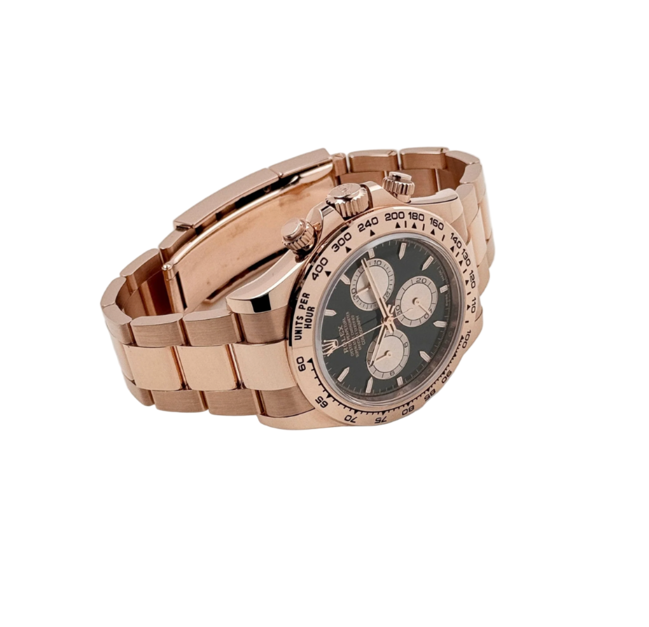 RLX Daytona 126505 Rose Gold Bright Black Dial