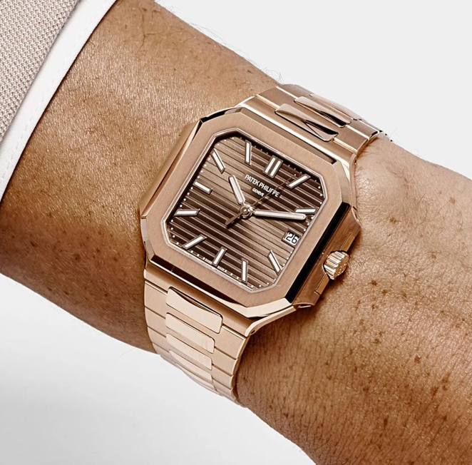 Patek Philippe
 Cubitus 7128/1R-001 Rose Gold Brown Dial