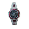 Patek Philippe 5990/1422G Nautilus Travel Time Ruby Gem-Set lab stone