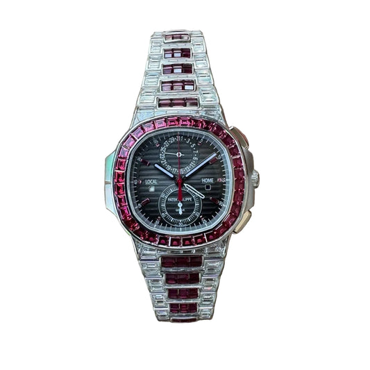 PP 5990/1422G Nautilus Travel Time Ruby Gem-Set lab stone