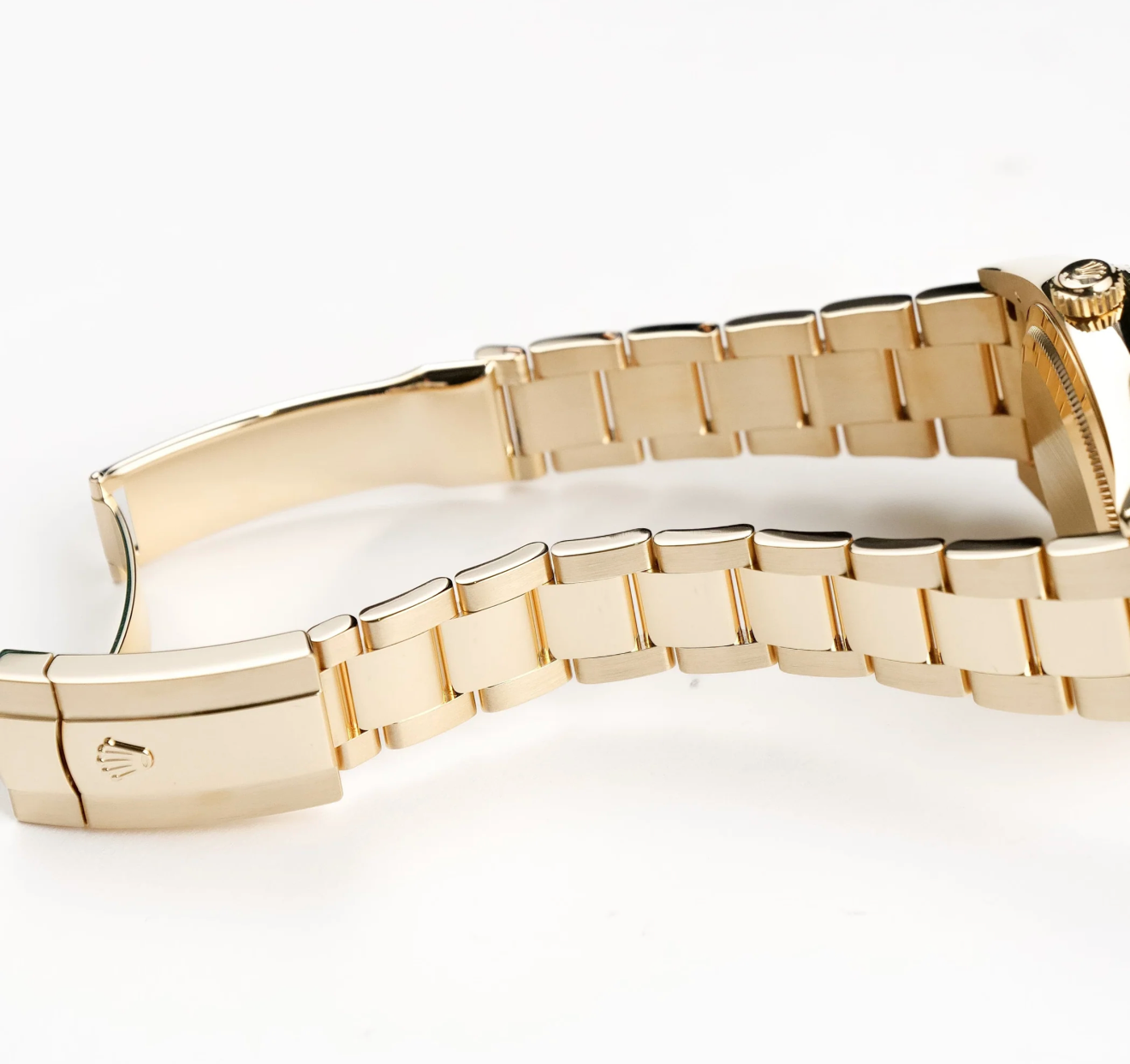 RLX Sky-Dweller 326938 Yellow Gold Champagne Dial Oyster