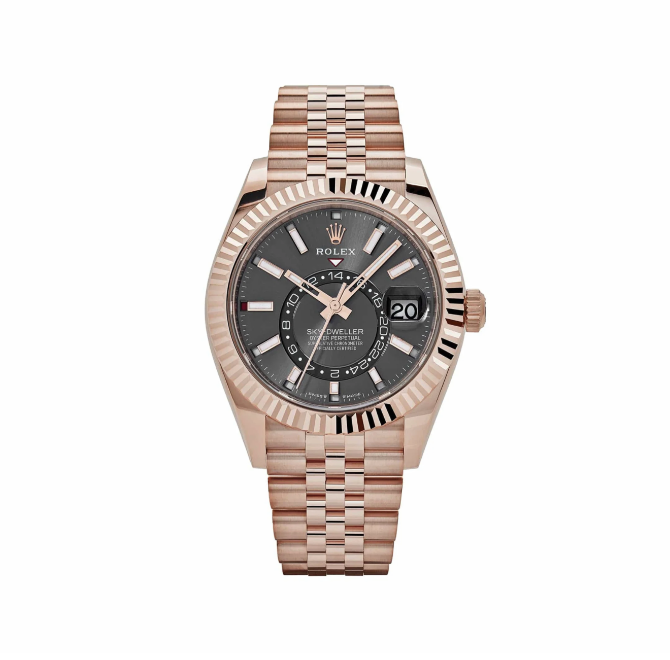 Rolex Sky-Dweller 336935 Everose Gold Slate Dial Jubilee bracelet