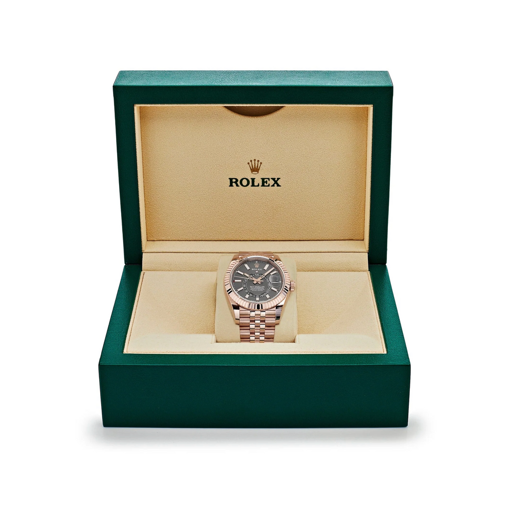 Rolex Sky-Dweller 336935 Rose Gold Slate Dial Jubilee