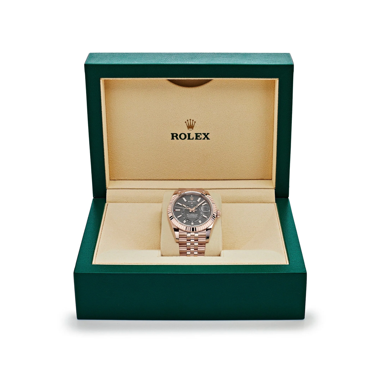 Rolex Sky-Dweller 336935 Rose Gold Slate Dial Jubilee